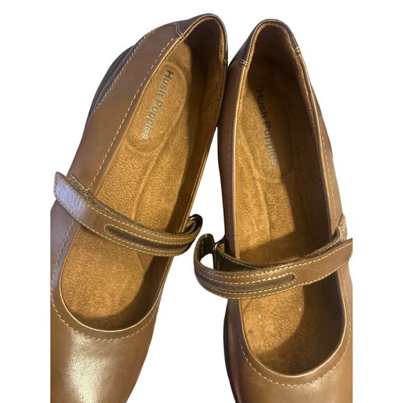 Brn/Taupe Hush Puppies Woman’s Sz 8.5, Slip On Comfort Shoes, Easy Strap around - Picture 5 of 9